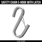 Curt 3/8 Inch Certified Trailer Safety Chain S-hook With Latch 2,000 Lbs 81810 New. Price: $22.99.