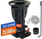 Trailer Hitch Adapter Fifth Wheel To Gooseneck 12 16 Adjustable Cushioned Height New. Price: $511.99.
