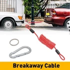 Trailer Breakaway 6 Feet Coiled Safety Rope Cables For Rv Emergency - Red New. Price: $11.39.