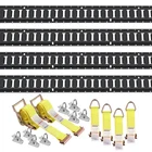 Tie-down Kit, 18PCS 5' E-tracks Set Includes 4 Steel Rails & O-ri New. Price: $139.82.