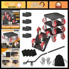 Heavy Duty 1500LBS Furniture Dolly Set, 5-WHEEL Moving Rollers With Locking Cast New. Price: $63.99.