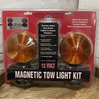 Haul Master Magnetic Tow Light Kit 12V Red Brake Amber Flashers Double Sided New. Price: $36.00.