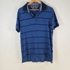 Tommy Hilfiger Mens Polo Shirt Size Slim Fit Blue Striped Collar 105881 Pre-owned. Price: $13.39.