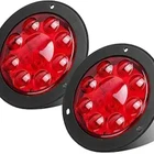 2PCS 4" Red Stop Turn Tail Brake Truck Trailer Light Flange Mount 12 Diodes Util New. Price: $30.74.