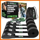 Lashing Straps Cargo Tie Downs 4PK - 1,320LB Lab Inspected Max Break Strength... New. Price: $53.99.