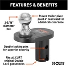 Curt 60602 Double Lock Gooseneck Extension Ball New. Price: $128.08.