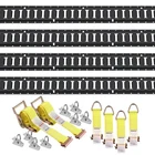 Secure Heavy Cargo Safely - 5FT Track Tie Down Rail Kit 18PCS New. Price: $154.99.