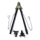 Adjustable Towing Bar Bumper Mount 5000LB W/chains Rv Car Truck Jeep System New. Price: $127.50.