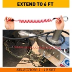 1-10 Breakaway Trailer Cable Safety Spring Rope Coiled 6' Feet Red New. Price: $101.90.