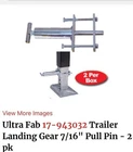 5TH Wheel Ultra Fab Trailer Landing Gear Pull Pin 2 Pack New. Price: $30.00.