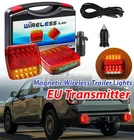2X Magnetic Wireless Led Rear Tail Lights Battery Operated Towing Trailer Eu New. Price: $45.00.