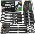 Rhino Usa Ratchet Straps Tie Downs (4-PACK) Inch X 15 Feet (1,823LB Break New. Price: $56.99.
