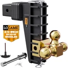 Locame Adjustable Trailer Hitch, TRI-BALL(1-7/8'', 2'', 2-5/16''), Fits 2.5 I... New. Price: $206.81.