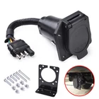 7/4 Pin Way Flat Round Blade Trailer Adapter Wiring Harness Connector New. Price: $17.91.
