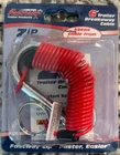 Red - 6 Foot Trailer Breakaway Coiled Safety Cables For Rv Emergency New. Price: $7.99.
