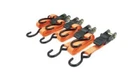 Roadpro RPRTD04R 1X15' Ratchet Tie-downs With Anti-scratch Hooks Orange 4-PIECE New. Price: $39.99.