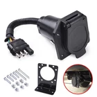 4 Way Flat 7 Round Blade Trailer Adapter Wiring Harness Connector Plug New. Price: $19.64.