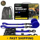 Rhino Usa 1.6" X 8' Heavy Duty Ratchet Tie-down Set 5,208LB Break Strength New. Price: $62.99.