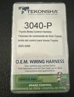 Trailer Brake Control Harness Tekonsha 3040-P Toyota Lexus New. Price: $17.00.
