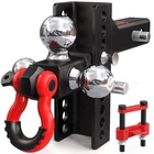 Tyt 2" Receiver 4.5" Drop/rise Adjustable Tow Hitch Tri-ball Mount Trailer New. Price: $141.09.