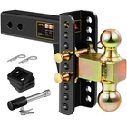 Adjustable Trailer Hitch, Fits 2.5-INCH Receiver, 6-INCH DROP/RISE,2" & 2-5/1... New. Price: $194.93.