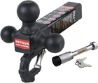 Trailer Hitch 864011L Tri Ball Mount With Hook, Black Lock, New. Price: $82.98.