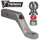 Trimax Razor Aluminum 4" Drop Mount Draw Bar Receiver W/ 2" Stainless Tow Ball New. Price: $134.99.