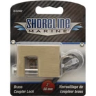 New Shoreline Marine Brass Trailer Coupler Lock #SL52302. Price: $10.95.