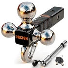 Orcish Tri-ball Trailer Hitch With Self-lock Latch & Hook, Chrome Bal... New. Price: $68.64.