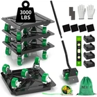 Nest Easy Heavy Duty Furniture Dolly 360 Rotating 5 Wheels, Alloy Steel New. Price: $47.45.