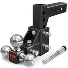 Tyt Adjustable Trailer Hitch For 2 Tri-ball, 5" Drop/rise, Black New. Price: $118.64.