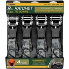 32582 Cargoloc Ratchet Tie Downs 4 Pc. 8' X 1500 Lbs - Digital Camo New. Price: $35.00.