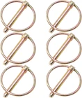 Litoexpe 6 Pcs 1/4 Lynch With Ring, Heavy Duty Round Linch Pins New. Price: $14.99.