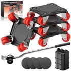Furniture Mover Ultra With 8 Wheels Dual-wheel Large Standard, Blackred New. Price: $70.99.