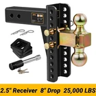Xpe Trailer Fits 2.5 Inch Receiver, 8 Adjustable Drop Hitch, 22000LBS New. Price: $149.99.
