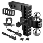 Trailer Hitch Inch Receiver 8 Drop 500 Dual Ball Black KR1122 Heavy Duty New. Price: $179.99.