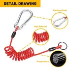 1PCS Trailer Breakaway Cable Spring Rope Rv Towing Safety Coiled Wire 6 Feet Red New. Price: $11.39.