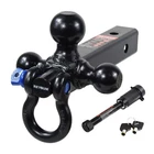 Trailer Hitch Tri-ball Mount With Rotatoble Tow Shackle, Fits For 2-INC... New. Price: $46.63.
