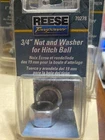 Reese Trailer 3/4" 19MM Nut & Washer 70278 Tow Hitch Ball New. Price: $8.49.