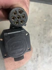 Pollak Trailer Plug 6/24 Volts 12-707E 7-WAY Connector & Female Complete Used. Price: $21.75.