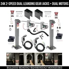 Bulldog 24K Dual 2SPEED Electric Landing Set Tandem Jacks Planetary Gearbox New. Price: $2991.99.