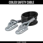 Curt Vinyl-coated Coiled Tow Bar Safety Cable With Snap Hooks 7,500 Lbs 84 Inch New. Price: $101.99.