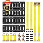 Vevor E-track Tie-down Kit, 4 16 Etracks Rails 21 Pack, Black New. Price: $76.98.