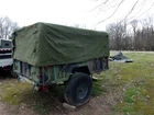 Military Surplus M101 Regular Canvas Cargo Trailer Cover Only -damaged Army Used. Price: $945.25.
