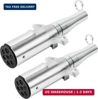Oyviny Trailer-side 7 Pin Round Plug With Extension Spring 2PCS, Way. Price: $40.69.