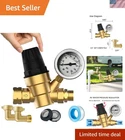 Hydraulic Gauge Rv Water Pressure Regulator - Safe & Durable Brass Construction New. Price: $73.49.
