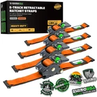 Rhino Usa TD-RSRE2X10-ETRK-4ORG 2" 10' Retractable E-track Ratchet Straps New. Price: $122.21.
