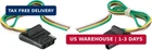 Curt 58304 4-PIN Flat Wiring Harness, 12-INCH Vehicle-side And Trailer-side Wire New. Price: $19.43.