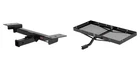 Curt Front Mount Trailer Hitch Receiver W/ Fixed Cargo Carrier Tray 300LBS 31038 New. Price: $442.99.