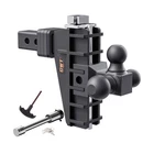 Gwtauto Adjustable Trailer Hitch, Tri-ball (1-7/8" X 2" 2-5/1... Usa Fast Ship New. Price: $173.43.